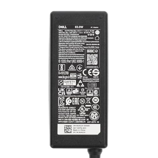 Dell 65W 19.5V 3.34A Slim Laptop Charger 4.5mm Pin (UK Plug) Dell