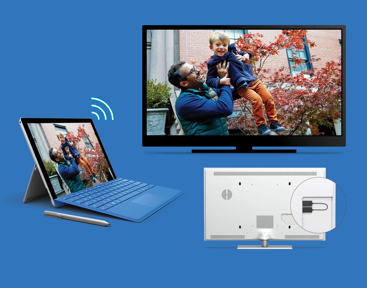 Microsoft Wireless Display Adapter (2. Version, Adapter zur kabellosen Bildschirmübertragung) SattiLtd