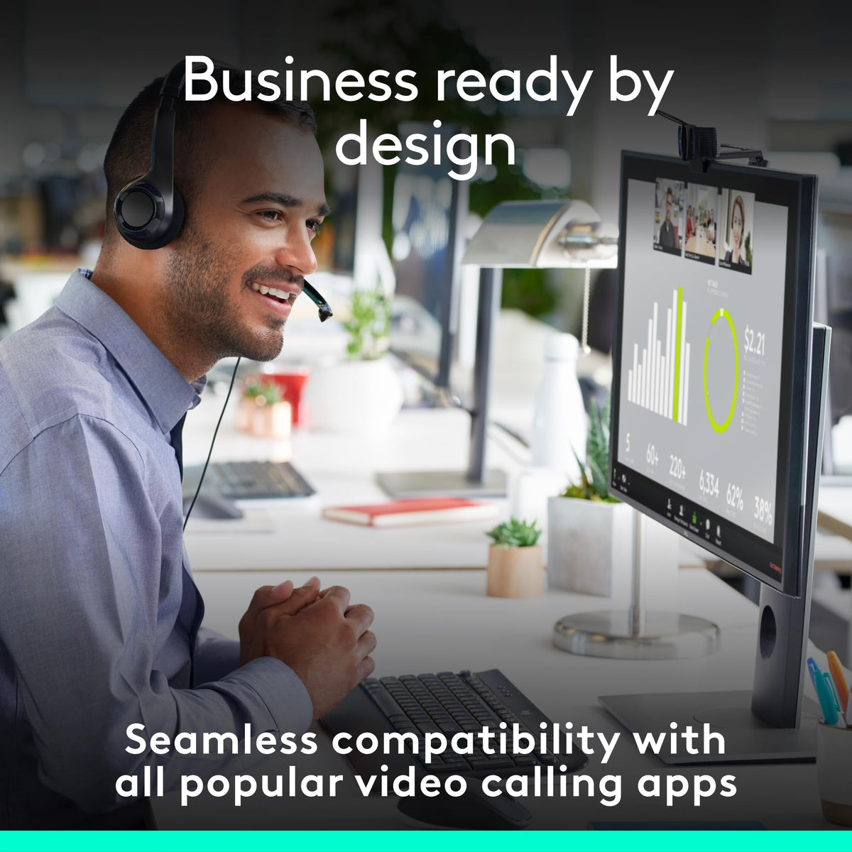 Logitech C920e Business Webcam for Professional Video Conferencing SattiLtd