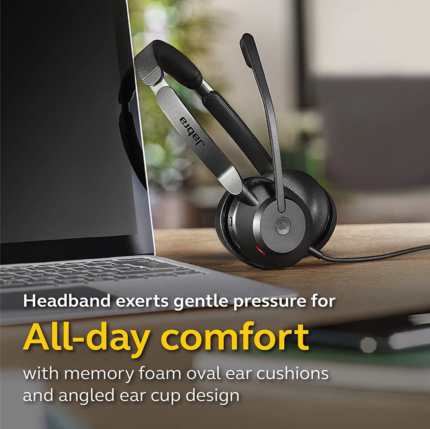 Jabra Evolve2 30 MS Wired Headset, USB-A, Stereo, Black