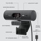 Logitech Brio 505 Full HD webcam with auto light correction, auto-framing, Show Mode, dual noise reduction mics, privacy shutter - Works with Microsoft Teams, Google Meet, Zoom - Grey Logitech