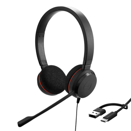 Jabra Evolve 20 Stereo USB-C/A UC Headset