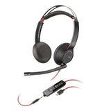 Poly Blackwire C5220 Wired Stereo Headset USB-C & 3.5mm