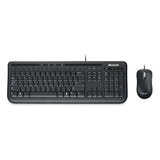 Microsoft Wired Desktop 600 Keyboard & Mouse Set Black UK Layout