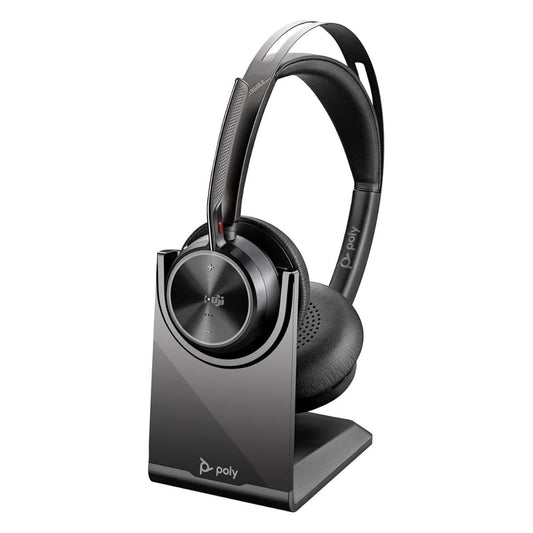 Poly Voyager Focus 2 UC Wireless ANC Headset with Charging Stand