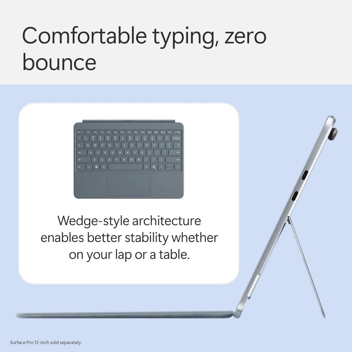 Microsoft Surface Pro 12-inch Keyboard with Slim Pen | Compatible with Surface Pro Copilot + | Slate