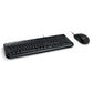 Microsoft Wired Desktop 600 Keyboard & Mouse Set Black UK Layout