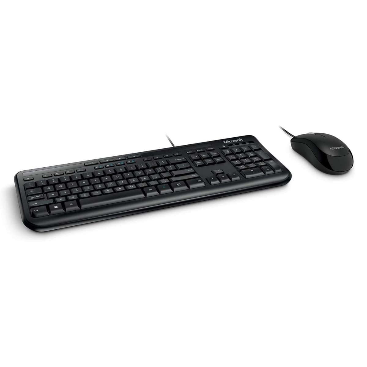Microsoft Wired Desktop 600 Keyboard & Mouse Set Black UK Layout