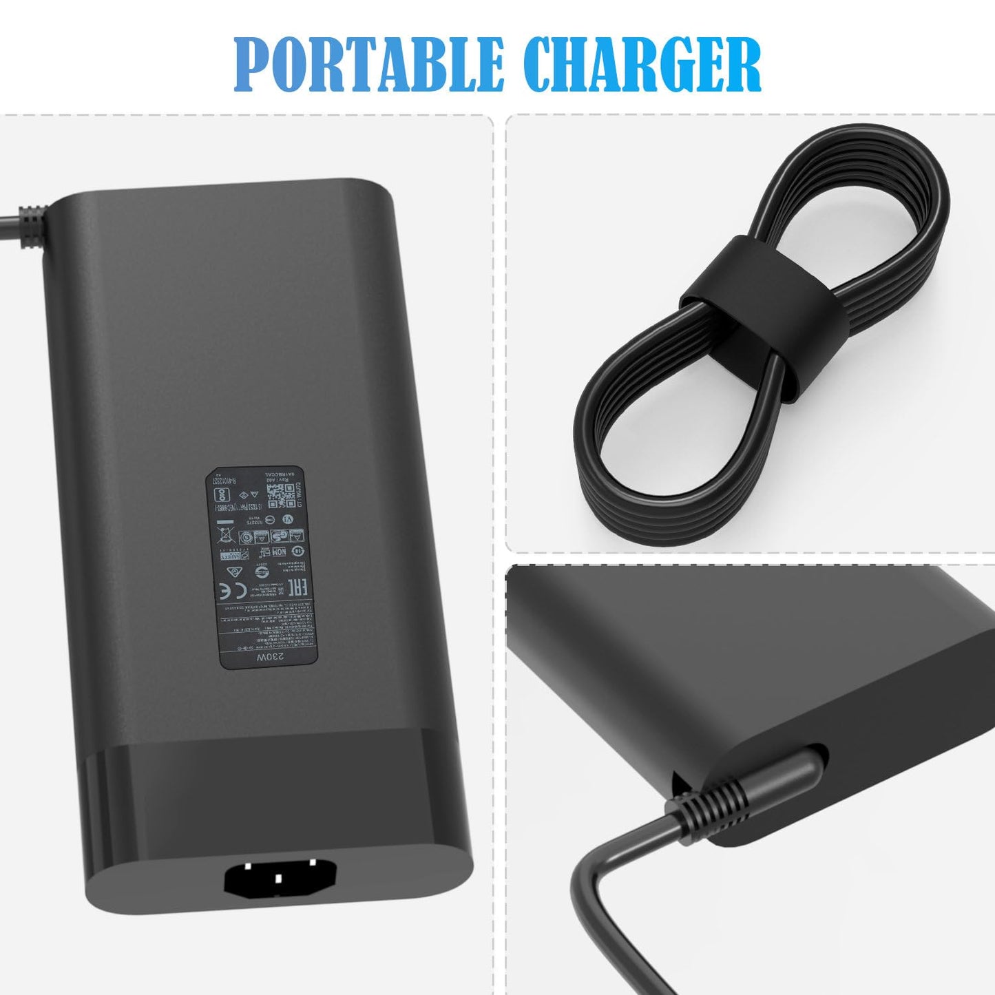 HP Slim 230W AC Charger Adapter for Omen & ZBook