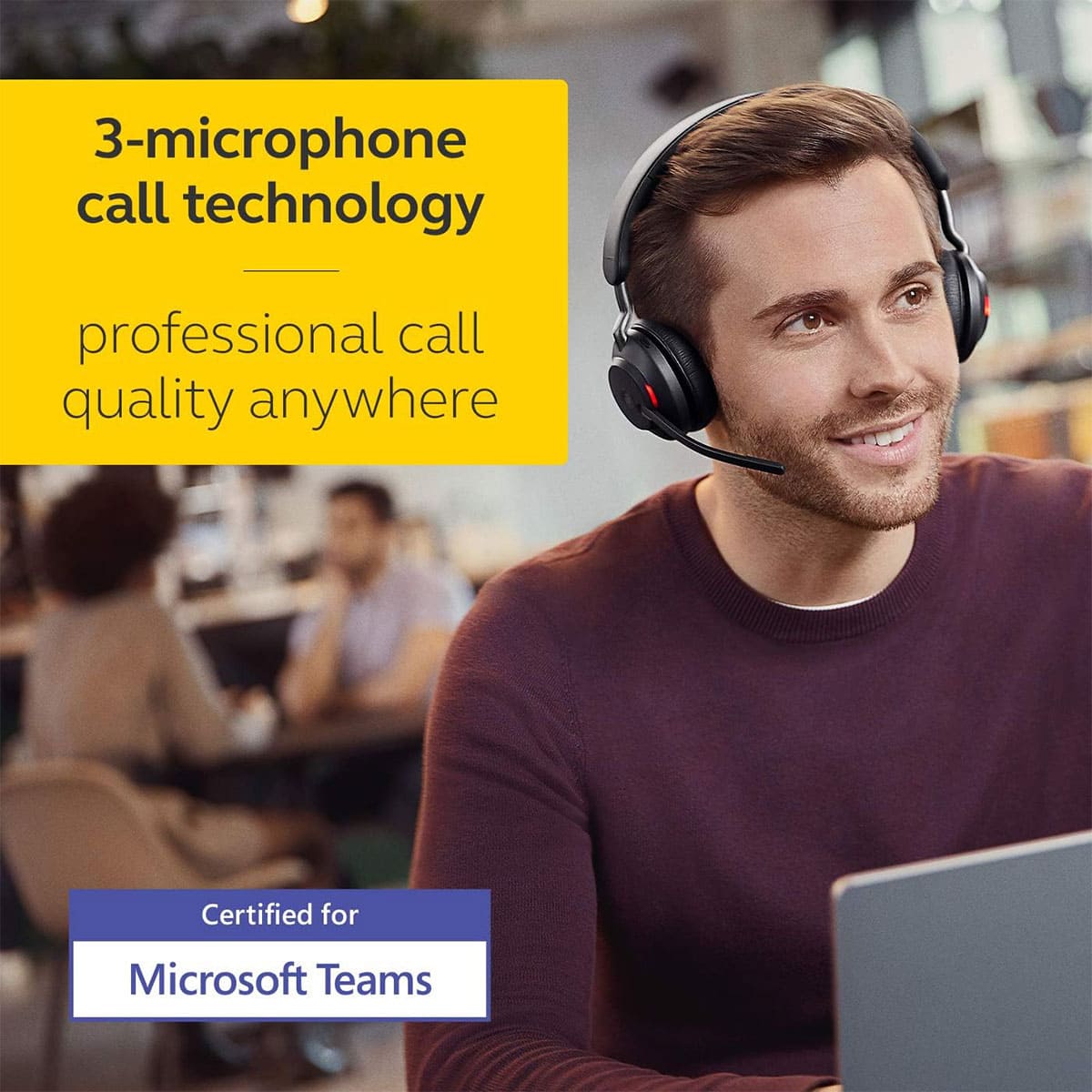 Jabra Evolve2 65 Wireless Headset (Teams, USB-A) Jabra