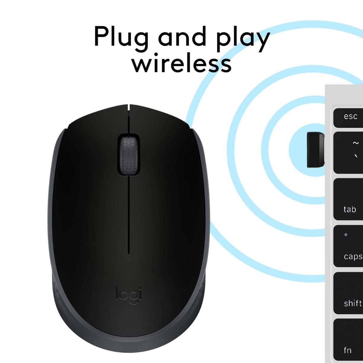 Logitech B170 Wireless Mouse Grey Logitech