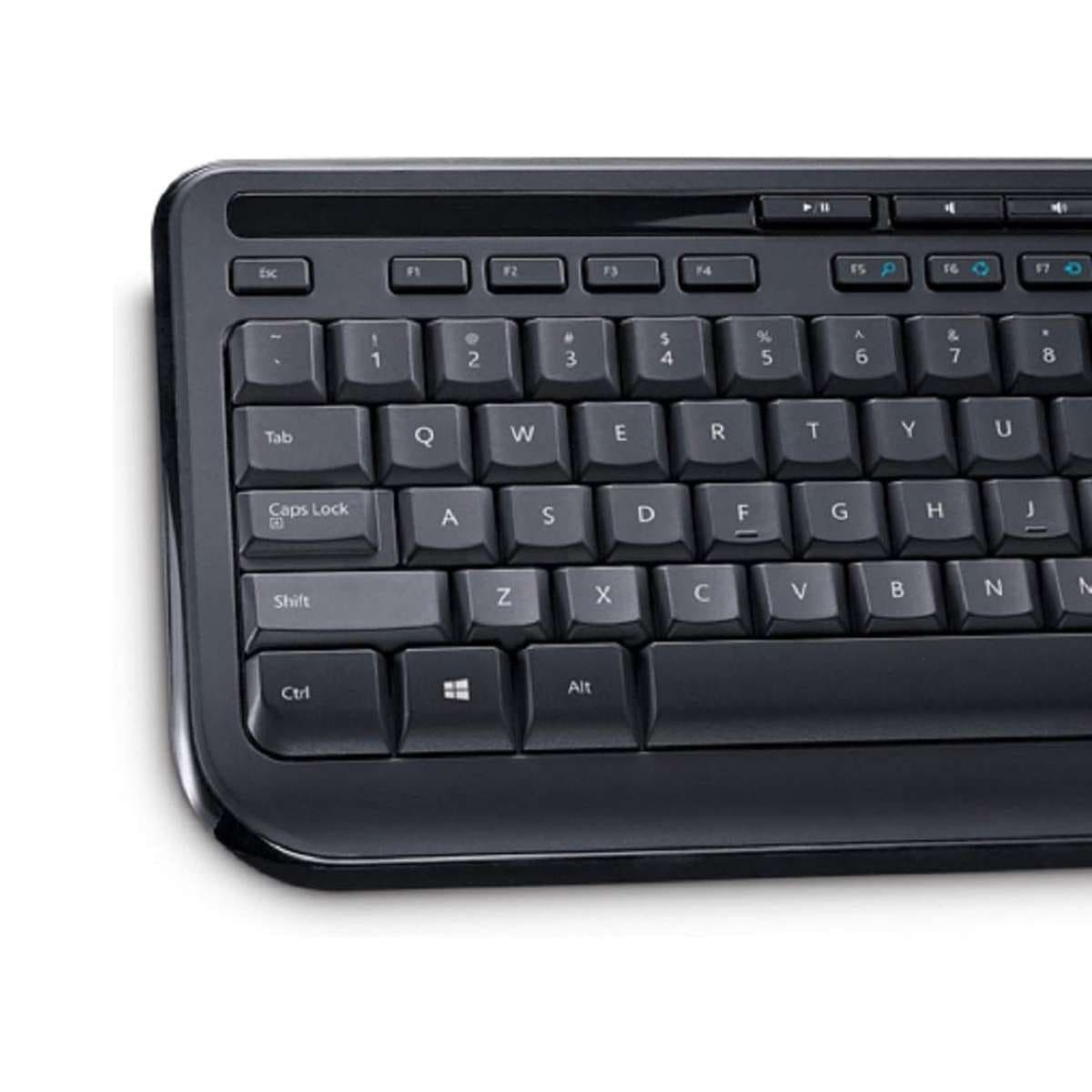 Microsoft Wired Desktop 600 Keyboard & Mouse Set Black UK Layout