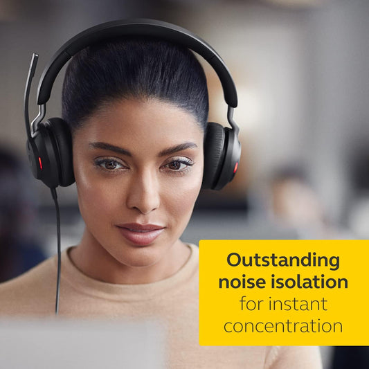 Jabra Evolve2 40 Stereo Headphone USB-C – Black