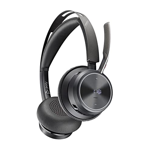 Plantronics Poly Voyager Focus 2 UC Wireless Headset with Microphone