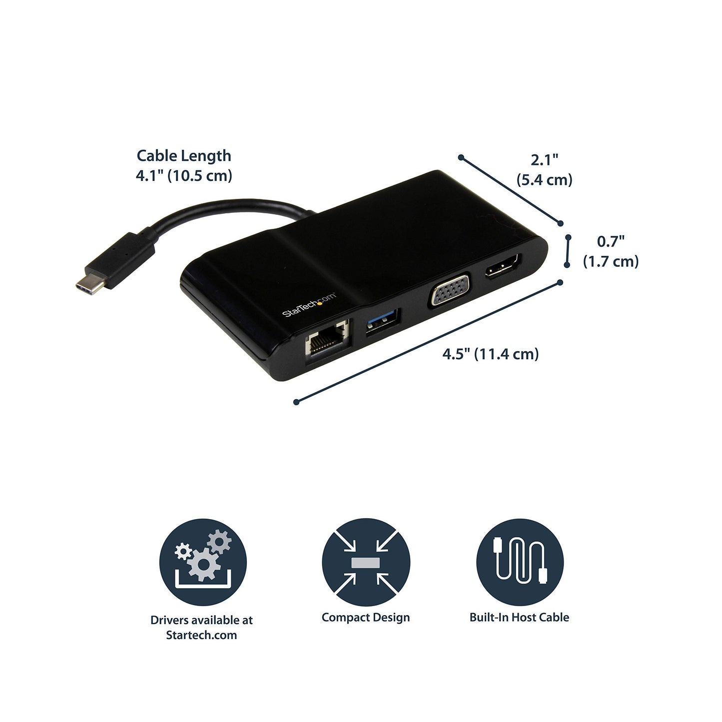StarTech Triple Monitor USB 3.0 Laptop Docking Station