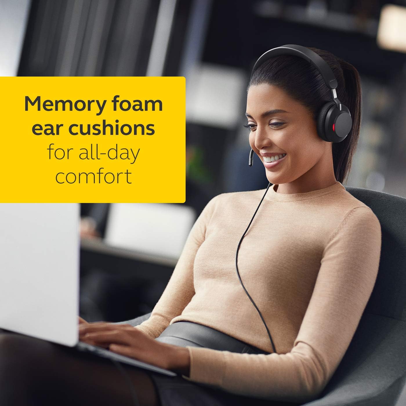 Jabra Evolve2 40 Stereo Headphone USB-C – Black