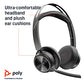 Plantronics Poly Voyager Focus 2 UC Wireless Headset with Microphone