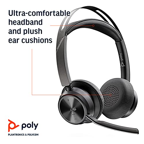 Plantronics Poly Voyager Focus 2 UC Wireless Headset with Microphone