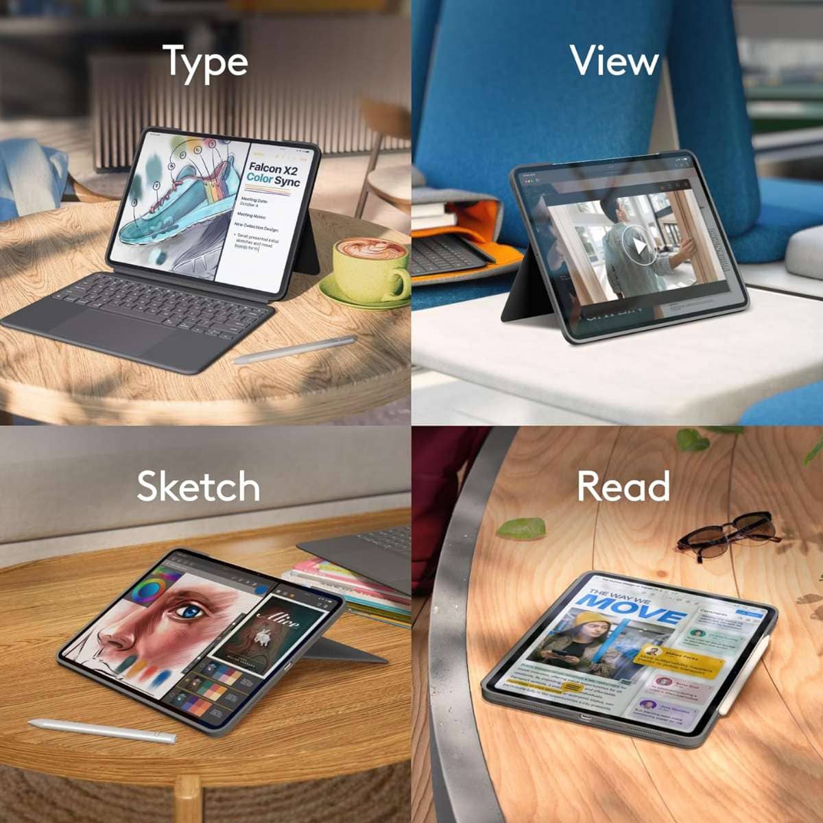 Logitech Combo Touch Keyboard Case for iPad Pro 13" M4/M5 Logitech