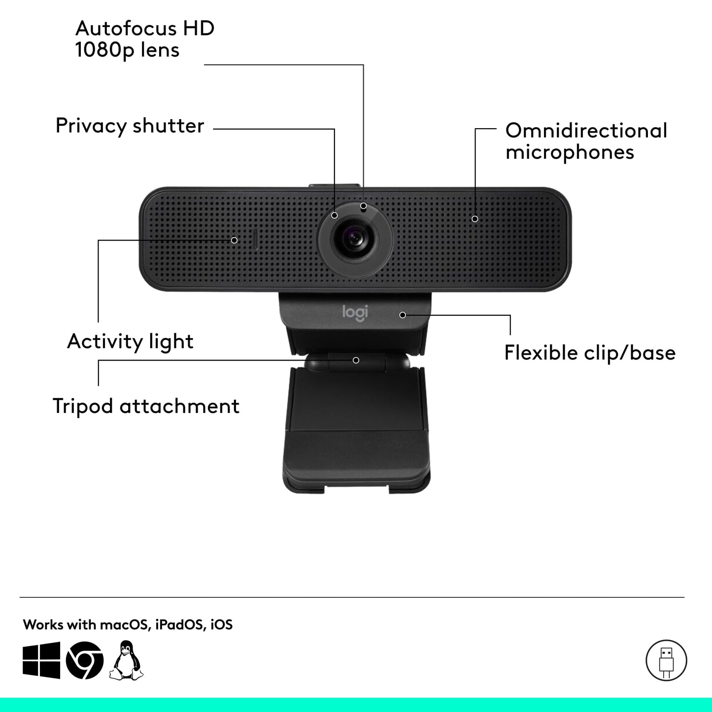 Logitech C925e Business HD Webcam
