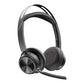 Poly - Voyager Focus 2 UC USB-C Headset Plantronics Bluetooth Dual-Ear Stereo with Boom Mic PC/Mac Compatible Active Noise Canceling Works Teams Zoom & more POLY - AUDIO