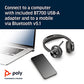 Plantronics Poly Voyager Focus 2 UC Wireless Headset with Microphone