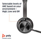 Plantronics Poly Voyager Focus 2 UC Wireless Headset with Microphone