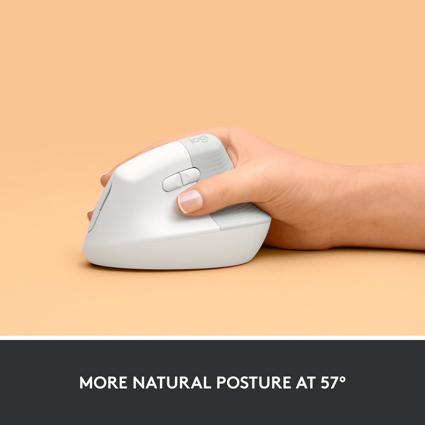 Logitech Lift Vertical Ergonomic Wireless Mouse Graphite Logitech