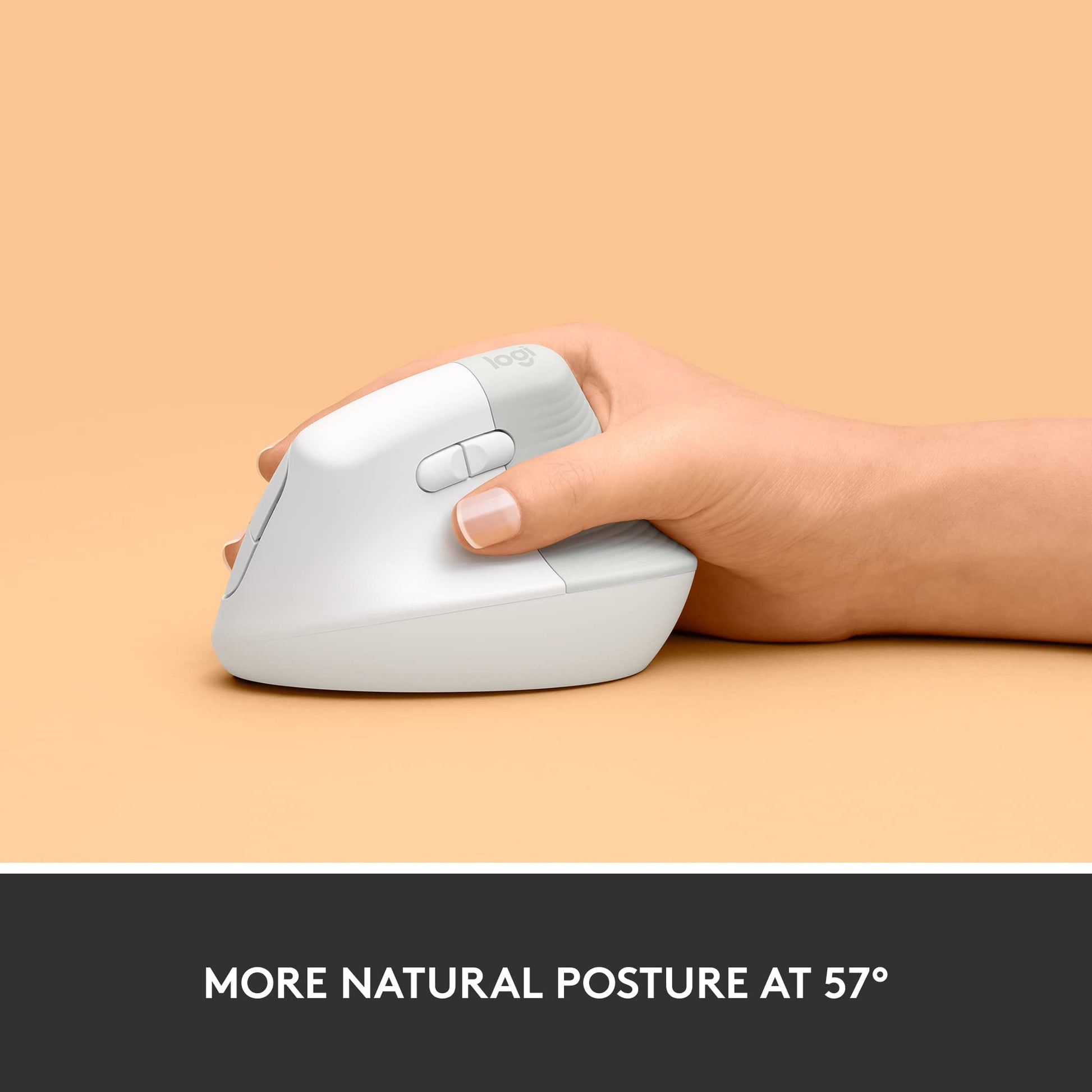 Logitech Lift Vertical Ergonomic Wireless Mouse Graphite Logitech