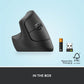 Logitech Lift Vertical Ergonomic Wireless Mouse Graphite Logitech