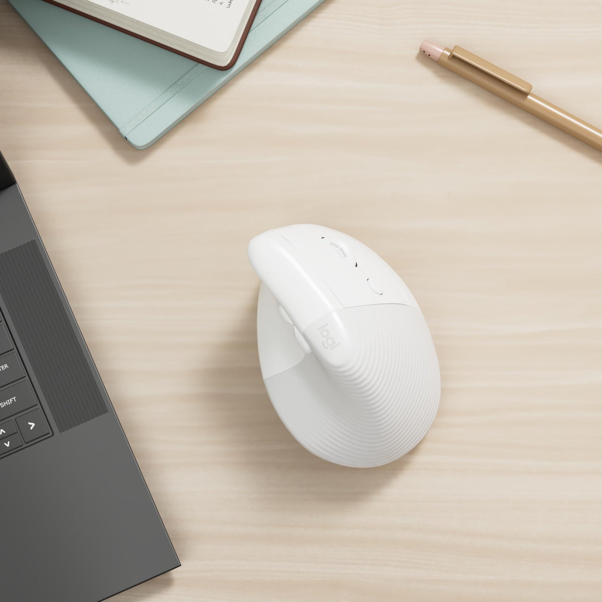 Logitech Lift Vertical Ergonomic Wireless Mouse Graphite Logitech