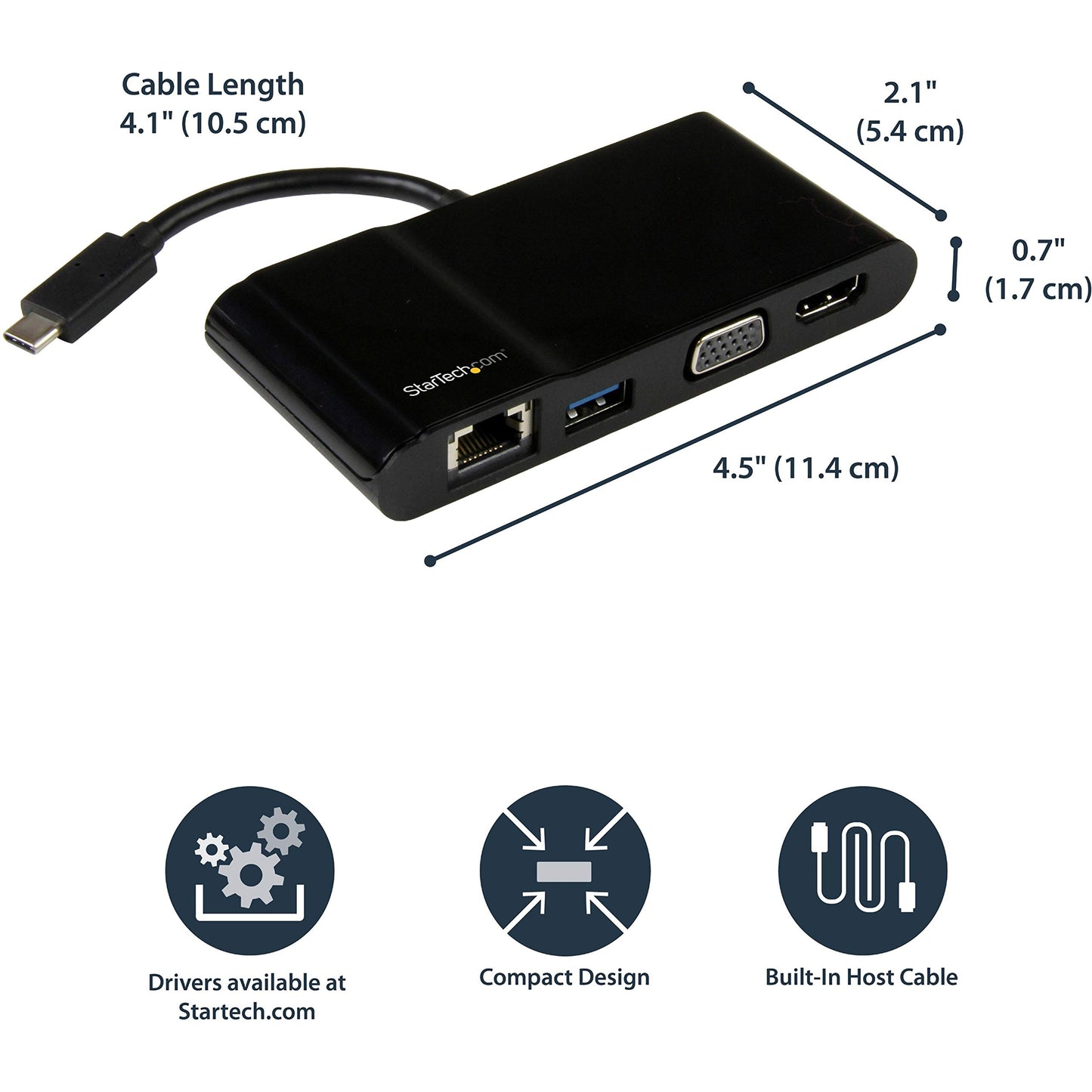 StarTech Triple Monitor USB 3.0 Laptop Docking Station
