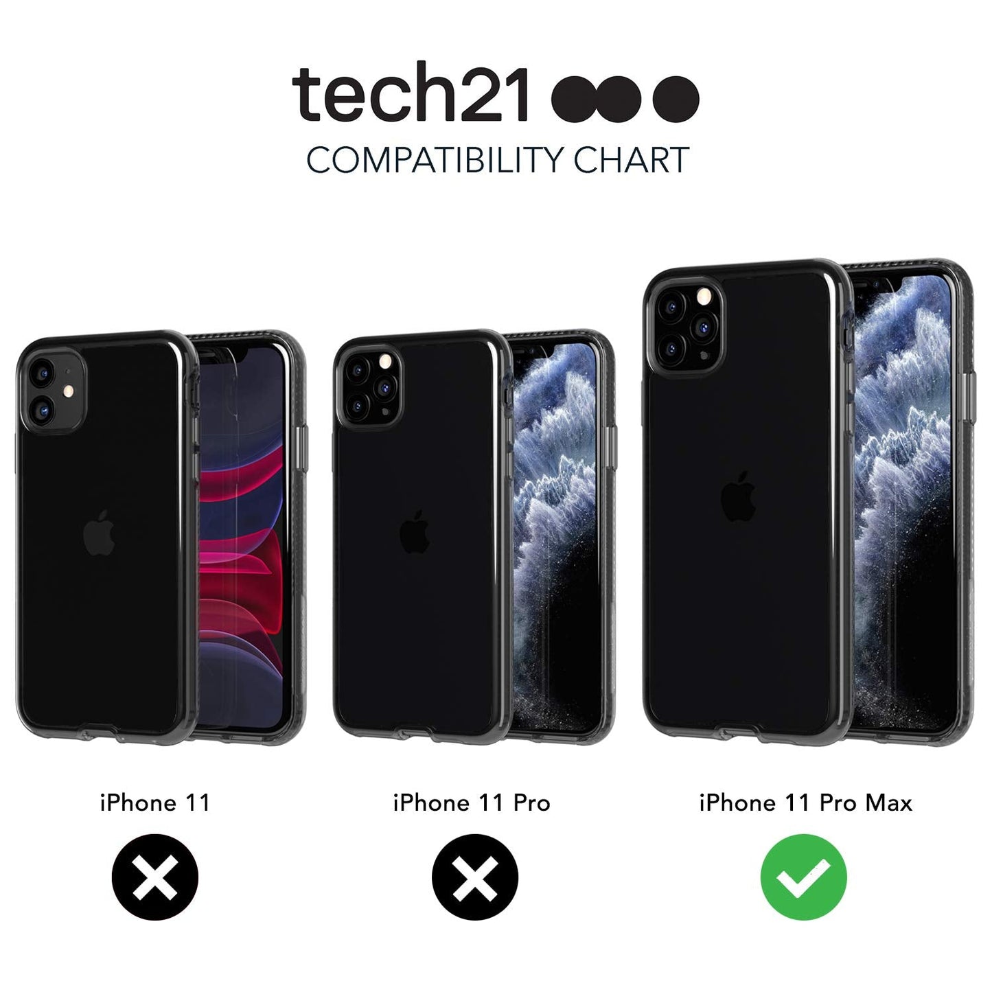 Tech21 Protective Apple iPhone 11 Case Thin Patterned Back Cover with FlexShock SattiLtd