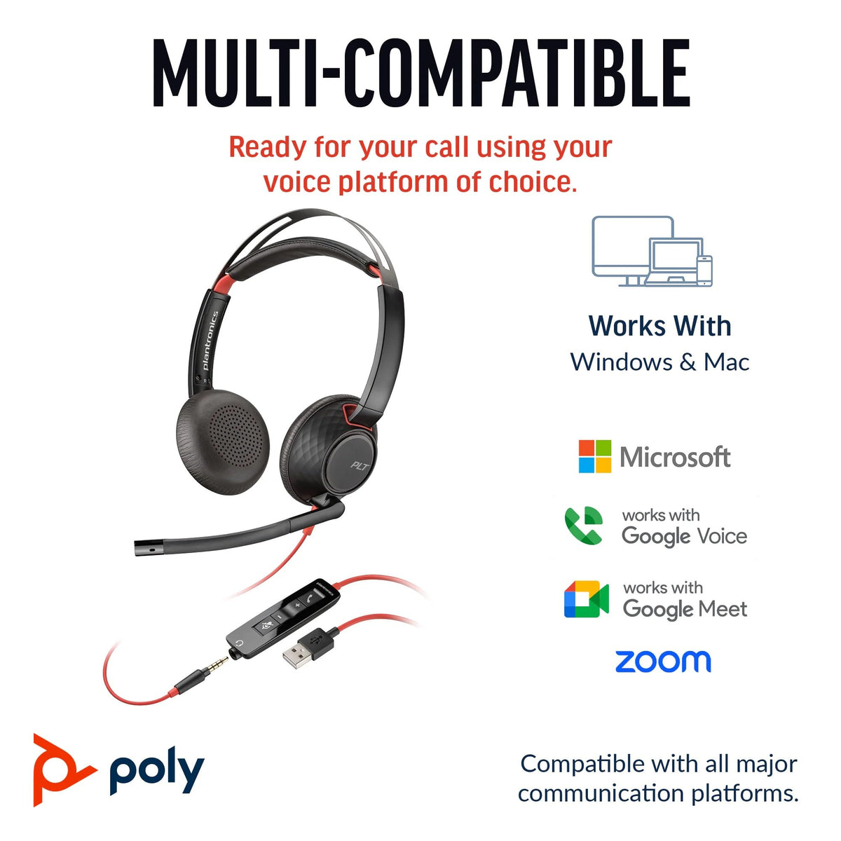 Poly Blackwire 5220 Stereo Plantronics