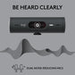 Logitech Brio 505 Full HD webcam with auto light correction, auto-framing, Show Mode, dual noise reduction mics, privacy shutter - Works with Microsoft Teams, Google Meet, Zoom - Grey Logitech