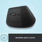 Logitech Lift Vertical Ergonomic Wireless Mouse Graphite Logitech