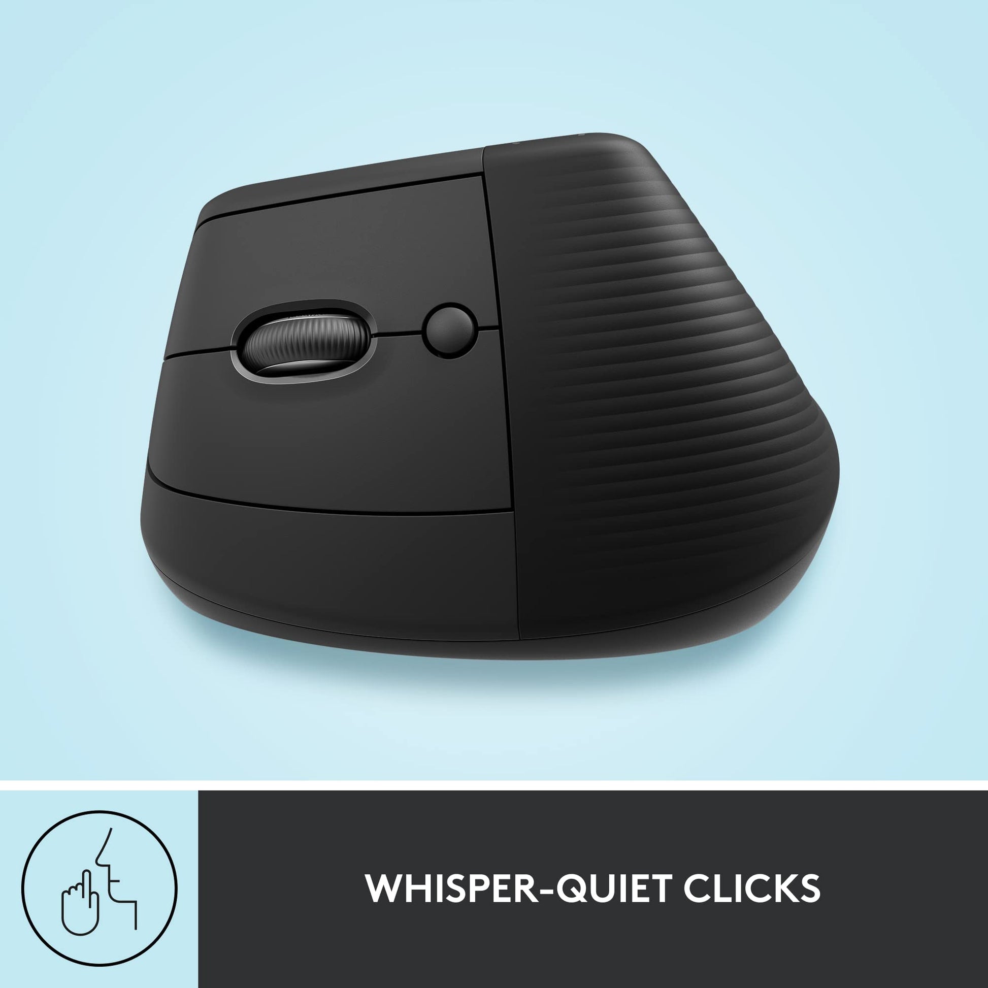 Logitech Lift Vertical Ergonomic Wireless Mouse Graphite Logitech